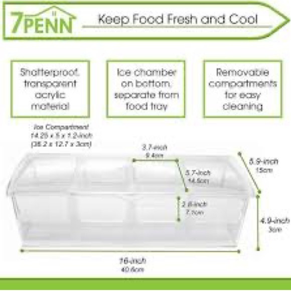 4 compartment condiment tray - Picture 2 of 5